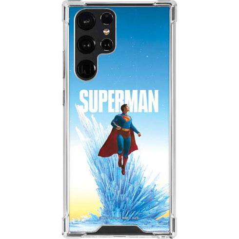 Superman 2025 Fortress of Solitude Classic Rise Galaxy S24 Ultra Clear Case
